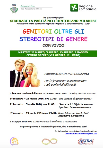 Volantino psicodramma genitori